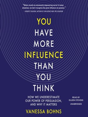 cover image of You Have More Influence Than You Think